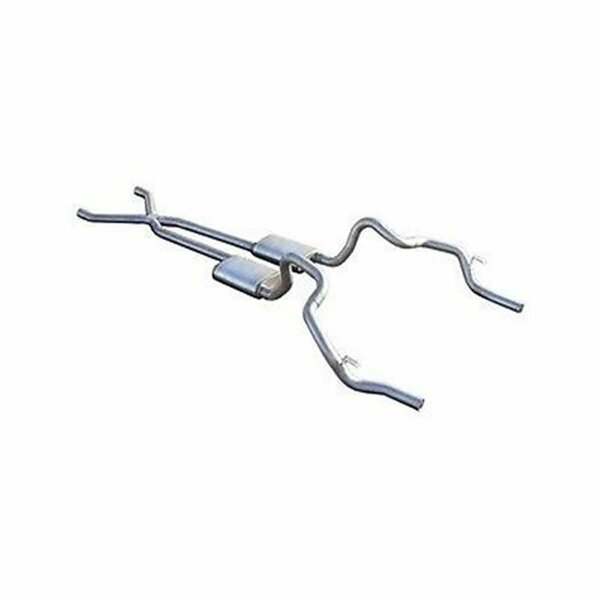 Pypes Performance Exhaust Stainless Steel Race Pro Crossmember with X-Pipe System for 1970-1981 Ford PYPSGF11R